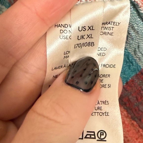 Pilcro Breezy button down long sleeve plaid top Women's size XL - Picture 8 of 8